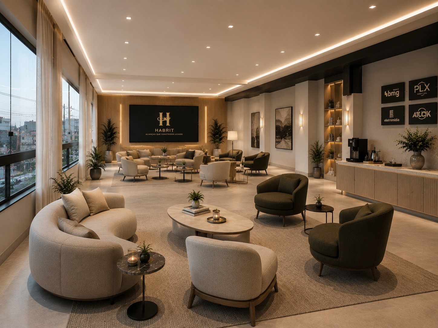 Sala curada · estética executiva
